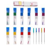 EHDWXVZM 30 Stück Anti-Sprung-Nähmaschinennadeln, 1 Stück Maßband, Universal-Nähmaschinennadeln, Jeansnadeln Für Nähmaschinen