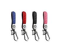 EHDWXVZM 4 Stück Auto-Schlüsselanhänger, Gewebte Schlüsselanhänger, Leder-Auto-Schlüsselanhänger, Herren- Und Damen-Auto-Schlüsselanhänger, Autozubehör, Modische Schlüsselanhänger