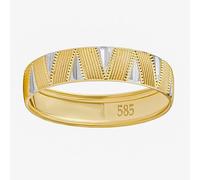 Ehering aus 585 Gold Arleana Gelb- und Weißgold ringgröße 57