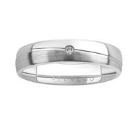 Ehering aus 925 Sterling Silber mit Diamanten 0,03 Karat ringgröße 63