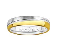 Ehering aus 925 Sterling Silber Vergoldet mit Gelbgold GLOWIE ringgröße 75