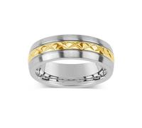 Ehering aus Edelstahl für Damen und Herren KMR10006 ringgröße 57