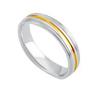 Ehering aus Edelstahl für Herren Design Welle ringgröße 58