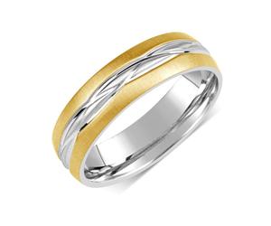 Ehering aus Edelstahl vergoldet für Damen und Herren ringgröße 61