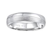 Ehering aus Silber 925 ohne Stein für Damen und Herren GLAMIS ringgröße 62