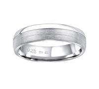 SILVEGO Damen und Herren Ehering aus 925 Sterling Silber PARADISE