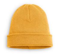 Ehrenkind® Kinder-Strickmütze| aus feinster Merino Schurwolle | Safran | Made in Germany | Unisex | Mütze Kinder | Mütze Jungen und Mädchen | Beanie | Ideal im Herbst und Winter