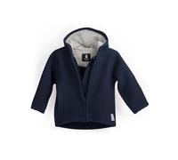 Ehrenkind® Walkjacke Blau Gr. 86/92 | Jacke für Kind aus Merino Schurwolle mit Reißverschluss | Walk Jacke für Baby