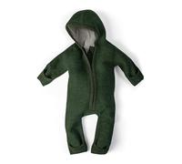 Ehrenkind® WALKOVERALL | Baby Wollwalk-Overalls aus Merino Schurwolle mit Reißverschluss | Walk Wolle Woll-Anzug für Kleinkind und Baby | Waldgrün Gr. 74-80