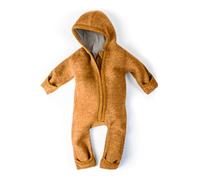 Ehrenkind® WALKOVERALL | Baby Wollwalk-Overalls aus Merino Schurwolle mit Reißverschluss | Walk Wolle Woll-Anzug für Kleinkind und Baby | Safran Gr. 98-104