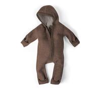 Ehrenkind® WALKOVERALL | Baby Wollwalk-Overalls aus Merino Schurwolle mit Reißverschluss | Walk Wolle Woll-Anzug für Kleinkind und Baby | Hellbraun Gr. 50-56