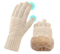 ehsbuy Winter Handschuhe Damen Touchscreen Fleece, Warme Kaschmir Dicke Strickhandschuhe Wollhandschuhe Thermohandschuhe Outdoor Sport Geschenke für Herren und Damen