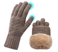 ehsbuy Winter Handschuhe Damen Touchscreen Fleece, Warme Kaschmir Dicke Strickhandschuhe Wollhandschuhe Thermohandschuhe Outdoor Sport Geschenke für Herren und Damen