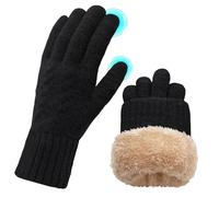 ehsbuy Winter Handschuhe Damen Touchscreen Fleece, Warme Kaschmir Dicke Strickhandschuhe Wollhandschuhe Thermohandschuhe Outdoor Sport Geschenke für Herren und Damen
