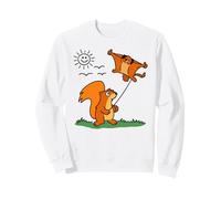 Eichhörnchen Fliegende Eichhörnchen Drachen Lustige Tier Cartoon Kunst Sweatshirt