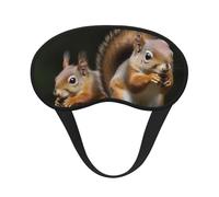 Eichhörnchen-Schlafmaske für Seitenschläfer, Verdunkelungs-Augenmaske für Damen und Herren, Nulldruck-Schlafmasken, weiche, atmungsaktive Augenabdeckung, bequeme Augenbinde, Augenschutz für