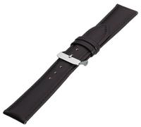 Eichmüller 20mm Leder Uhren Armband Dunkelbraun matt mit Edelstahl Dornschließe