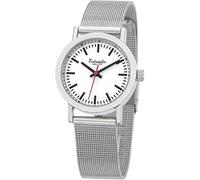 Eichmüller Damenarmbanduhr Stil Bahnhofsuhr, Miyota 2035, Edelstahlarmband