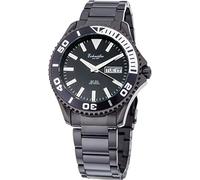 Eichmüller Edelstahl Herrenuhr Black Taucheruhr Datum- & Wochentagsanzeige 20ATM