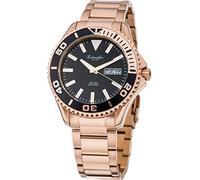 Eichmüller Edelstahl Herrenuhr Rosé Taucheruhr Datum- & Wochentagsanzeige 20ATM