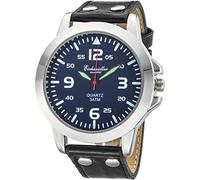 Eichmüller Herrenuhr RE1011 blau-schwarz Lederband 45 mm