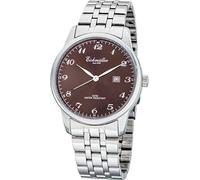 Eichmüller Herrenuhr RE1066 Edelstahl braun Metallband 42 mm