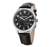 Eichmüller Leder Automatik Herrenuhr Schwarz dezentrale Sekundenanzeige 5ATM 50M