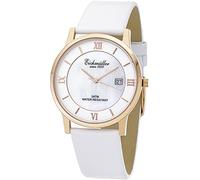Eichmüller Leder Herrenuhr Weiß mit Datumsanzeige und Ionenbeschichtung 5ATM