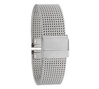 Eichmüller BandOh Edelstahl Uhrenarmband Milanaise Mesh PVD Vergoldet Silber 18mm Armband, Silber, 18 mm, Armband