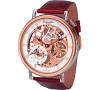 Eichmüller mechanische Skelett Herrenuhr Rosé mit dezentraler Sekundenanzeige