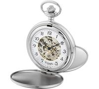 Eichmüller, mechanische Taschenuhr mit doppeltem Deckel, teilweise skelettiert, kann von beiden Seiten geöffnet Werden