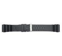Eichmüller schwarzes 18 mm Kautschuk Armband mit Edelstahl Dornschließe 502