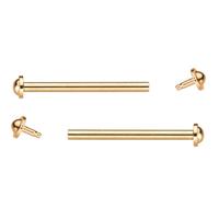 Eichmüller since 1950 2x Mittelbandstege Ø 1,4 mm in 12/14/16/18/20 mm goldfarben Edelstahl (12)