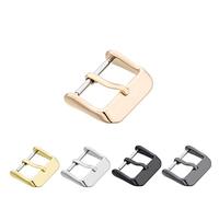 Eichmüller since 1950 Dornschließe Lederband Schließe Edelstahl Stahl/Gold/Rose/Schwarz/Titan Massiv (PVD Rose, 10 mm)