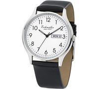Eichmüller since 1950 Herren Klassische Armbanduhr 38mm Echtleder Armband 5 ATM Quarz Tag undDatum 3053-01