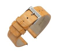 Eichmüller since 1950 Lederband Kroko Prägung Lack Metallic Finish in 14/16/18/20/22 mm (Apricot, 18 mm)