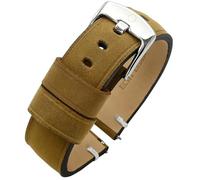 Eichmüller since 1950 Lederband Quick Release Uhrband in 20/22/24 mm Schwarz Braun Beige Grau Blau (B58 - Beige, 22 mm)