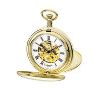 Eichmüller Since 1950 Taschenuhr Mechanisch Handaufzug Skelettwerk incl. Kette 8214-01