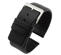 Eichmüller since 1950 Uhrband Lederband Schwarz Wasserabweisend in 14/16/18/20/22 mm (20 mm)