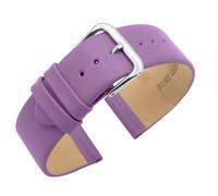Eichmüller since 1950 Uhrenarmband Nahtlos Nappaleder Kalbsleder in 10/12/14/16/18/20 mm (Lila, 16 mm)