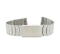 Eichmüller since 1950 Uhrenband Edelstahl in 12/14/16/18/20 mm Gliederband Silber Gold (Stahl (020), 12 mm)