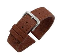 Eichmüller since 1950 Uhrenband Vegan Lederimitat in 14/16/18/20/22 mm veganes Leder Uhrband (Braun (0632), 16 mm)