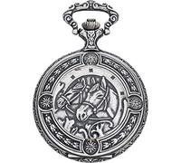 Eichmüller Taschenuhr Pferd/Pferde/Reiten 8202-02 mit Taschenuhrkette und Etui