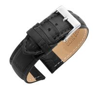 Eichmüller Uhrenarmband Alligator in 14/18/20/22 mm Kroko Prägung Kalbsleder (Schwarz (0813), 14 mm)