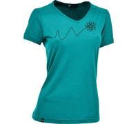 Eifelsteig - 1/2 Funktions T-Shirt m. Print Damen türkis green 42