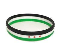 EIFINE 1 stück Syrien Flagge Silikonkautschuk Armbänder Sport Handgelenk Band Armreif for Frauen Männer Geschenk Für