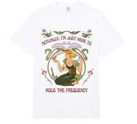 „Eigentlich Bin ich nur Hier, um die Frequenz zu halten“ Boho Energy Comfort Colors Adult Heavyweight T-Shirt