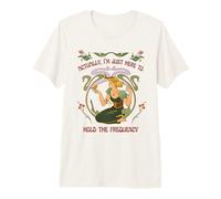 „Eigentlich Bin ich nur Hier, um die Frequenz zu halten“ Boho Energy Premium T-Shirt