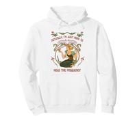 „Eigentlich Bin ich nur Hier, um die Frequenz zu halten“ Boho Energy Pullover Hoodie
