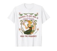 „Eigentlich Bin ich nur Hier, um die Frequenz zu halten“ Boho Energy T-Shirt